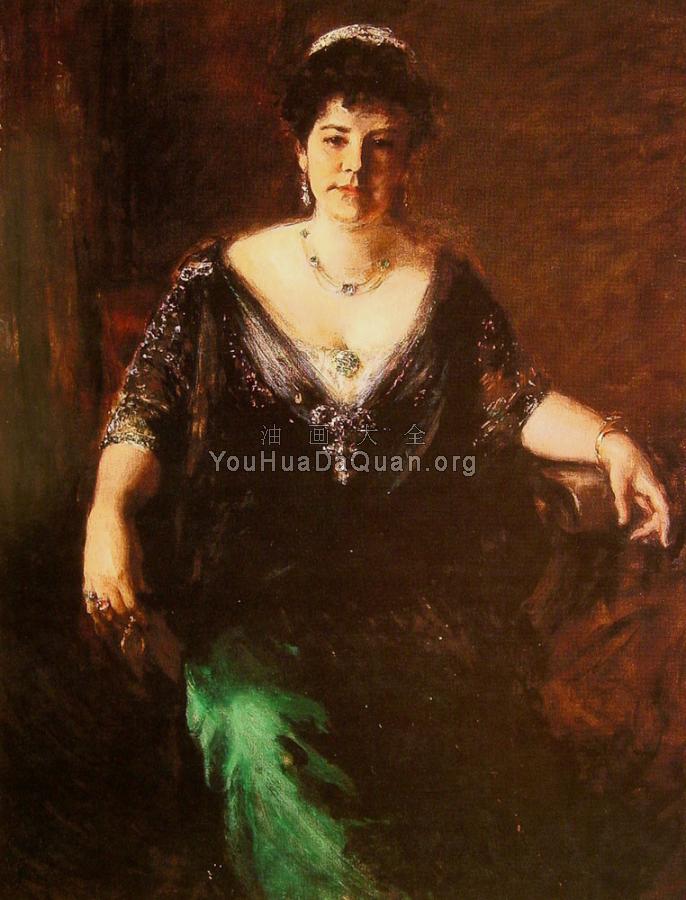Portrait of Mrs William Merritt Chase - 威廉·梅里特·查斯